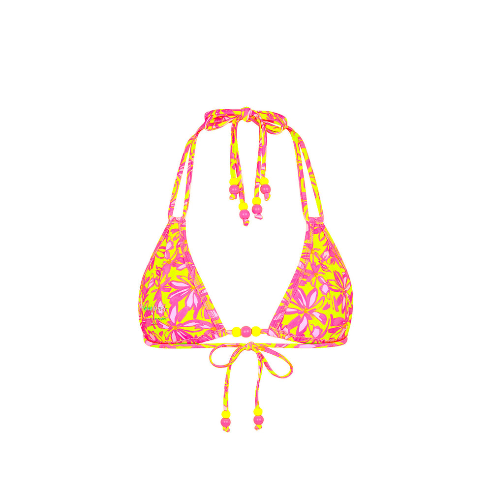 Halter Bralette Bikini Top - Sherbet Skies
