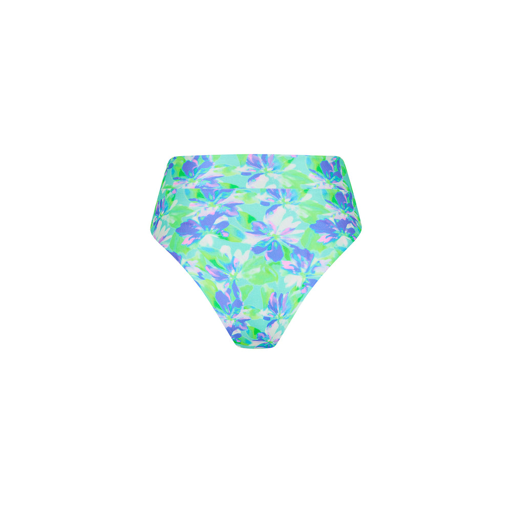 High Hip Cheeky Bikini Bottom - Monaco Whispers