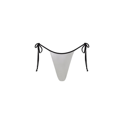 Micro Thong Tie Side Bikini Bottom - Track Star