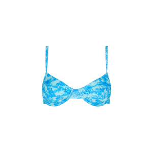 Ditzy Underwire Bra Bikini Top - Ocean Paradise