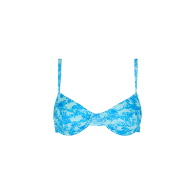 Ditzy Underwire Bra Bikini Top - Ocean Paradise