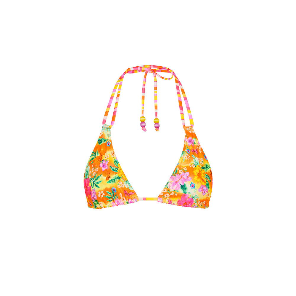 Simple Strap Halter Bikini Top - Peachy Pocket