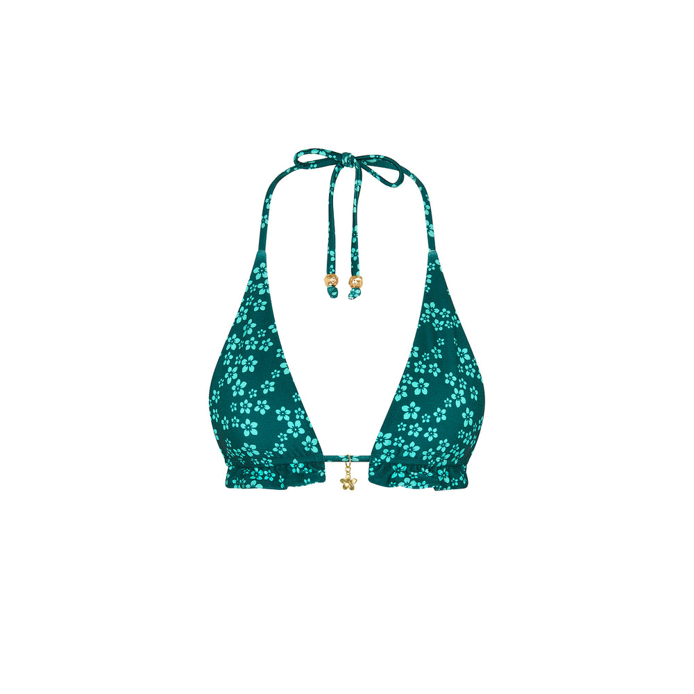 Frill Halter Bralette Bikini Top - Moonkiss