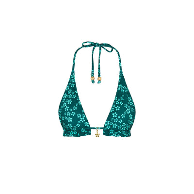 Frill Halter Bralette Bikini Top - Moonkiss