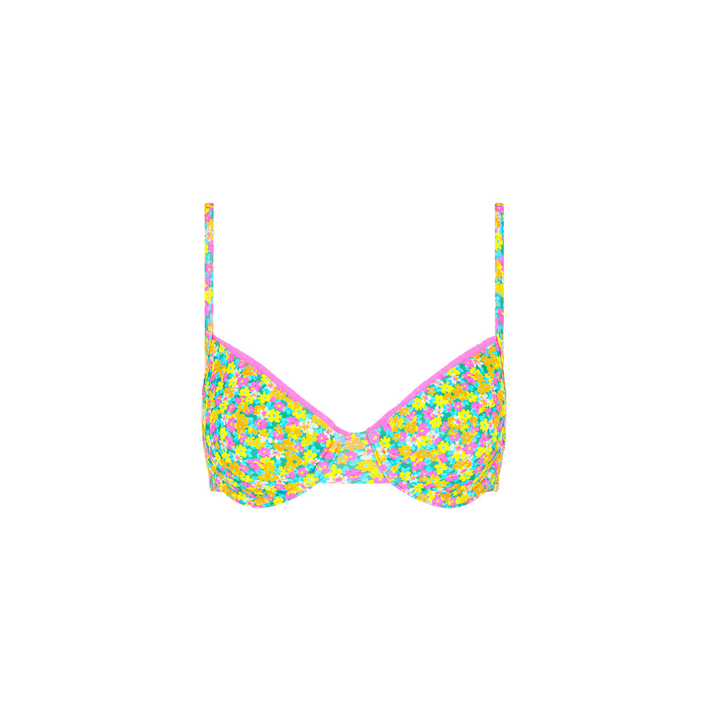 Decorative Ditzy Underwire Bikini Top - Hula Honey