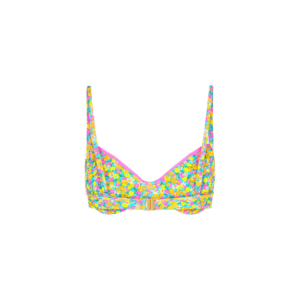 Decorative Ditzy Underwire Bikini Top - Hula Honey