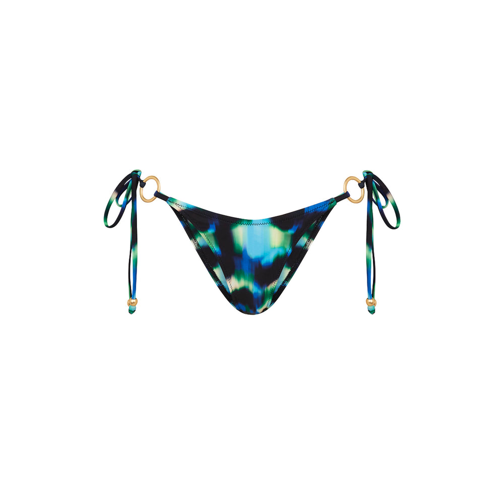 Ring Cheeky Tie Bikini Bottom - Ocean Mischief