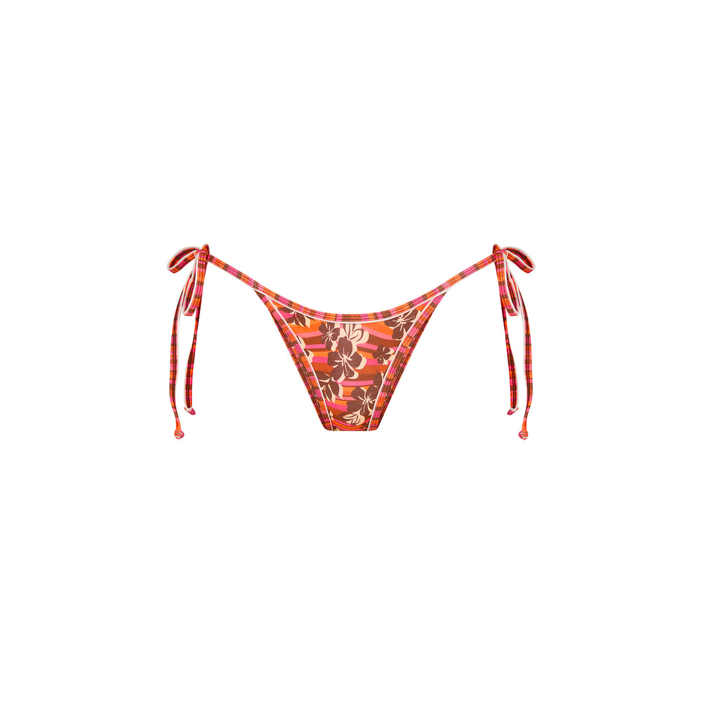 Double Bind Cheeky Tie Bikini Bottom - Sunkissed Stripe
