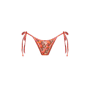 Double Bind Cheeky Tie Bikini Bottom - Sunkissed Stripe