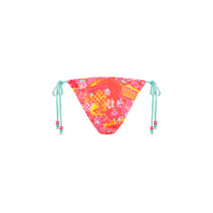 Dipped Cheeky Tie Bikini Bottom - Pitstop Paradise