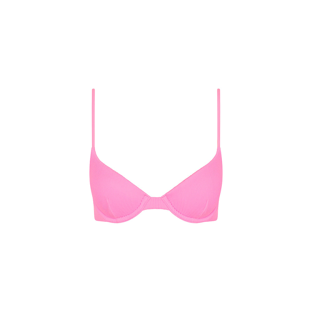 Slim Underwire Bra Bikini Top - Fairy Floss