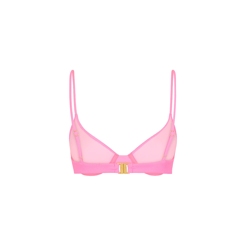 Slim Underwire Bra Bikini Top - Fairy Floss