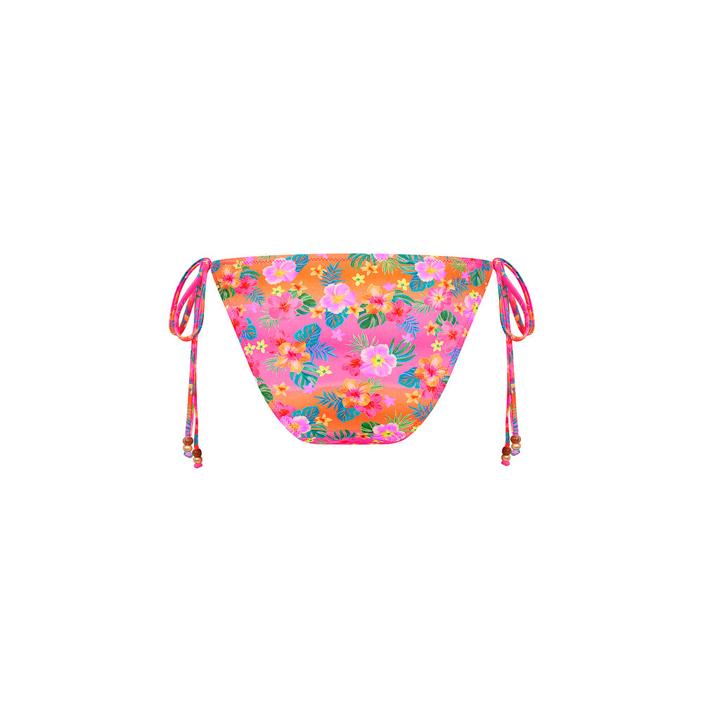 Full Coverage Tie Bikini Bottom - Summer Glow