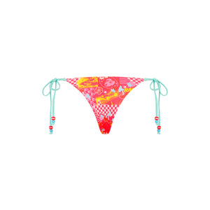 Thong Tie Side Bikini Bottom - Pitstop Paradise