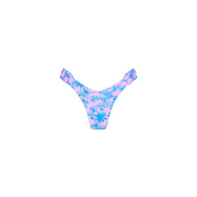 Lettuce Edge Scrunch Thong Bikini Bottom - Paloma