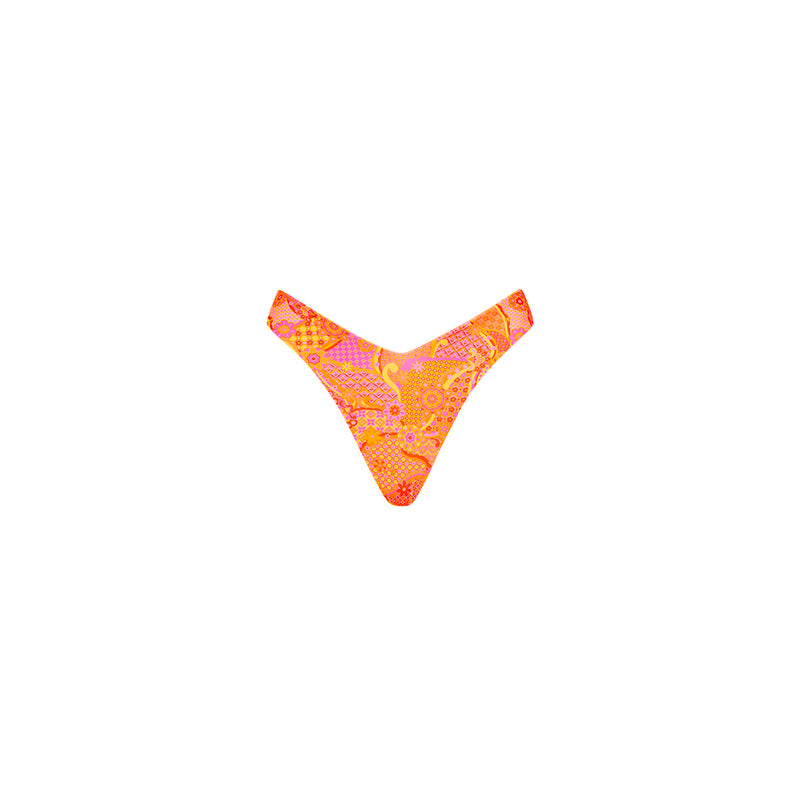 Y Cheeky Bikini Bottom - Citrus Sunrise