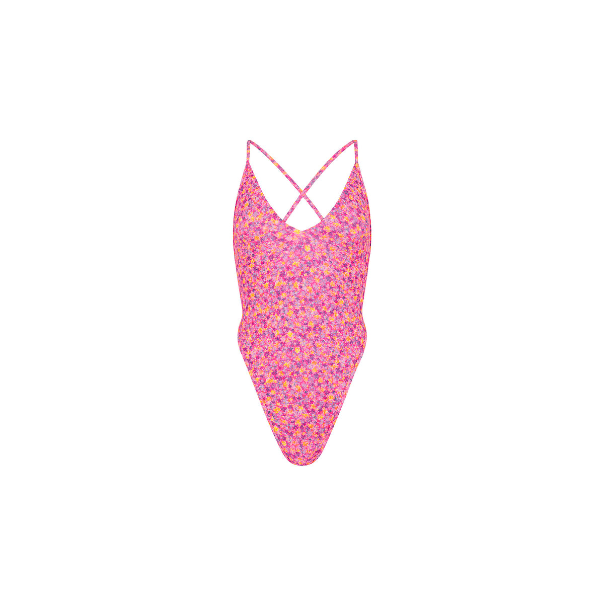 Plunge Cross Back One Piece - Gelato Bloom –Kulani Kinis
