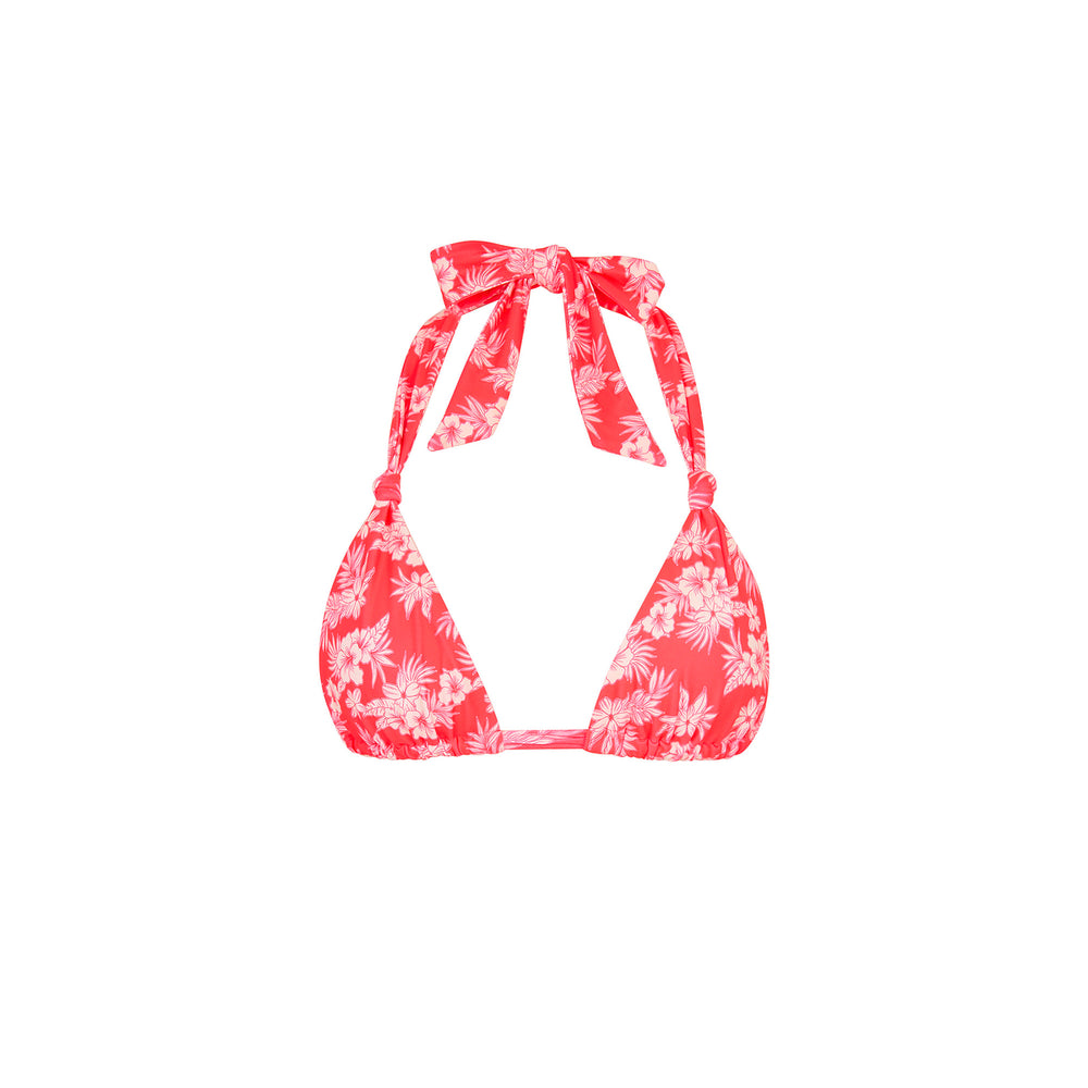 Soft Knot Halter Bikini Top - Island Punch