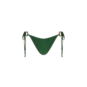 Ring Cheeky Tie Bikini Bottom - Jaded Juniper