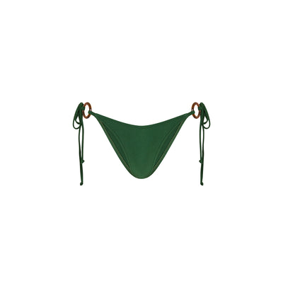 Ring Cheeky Tie Bikini Bottom - Jaded Juniper