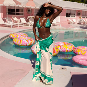 Sarong Cover Up - Emerald Springs