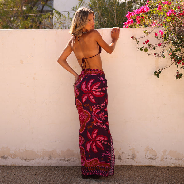 Sarong Cover Up - Whiskey Waves