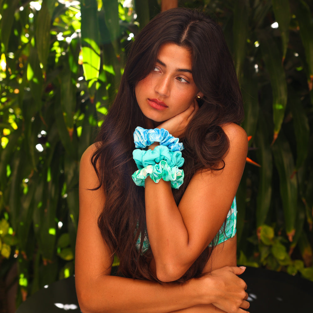 Scrunchie Trio Pack - Daydream Blues