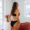 Shirred Minimal Full Coverage Bikini Bottom - Twilight Black
