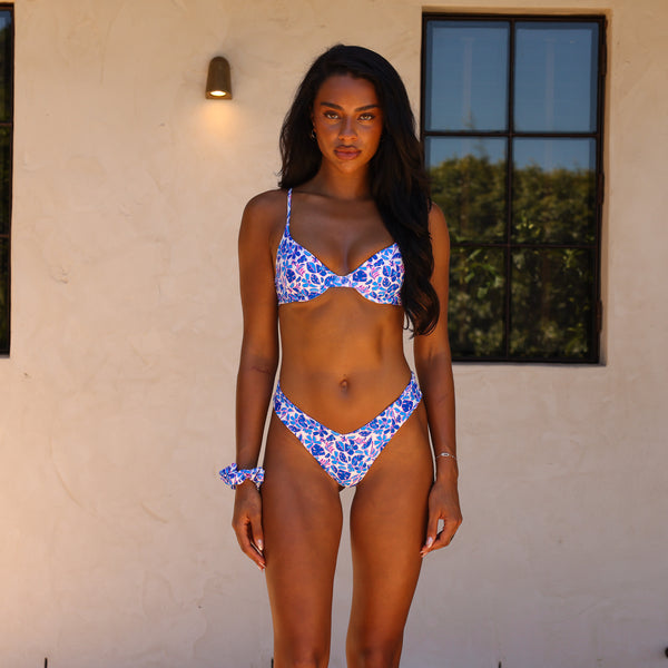 Slim Underwire Bra Bikini Top - Ocean Colada