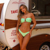 Strapless Bandeau Bikini Top - Apple Blossom