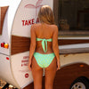 Strapless Bandeau Bikini Top - Apple Blossom