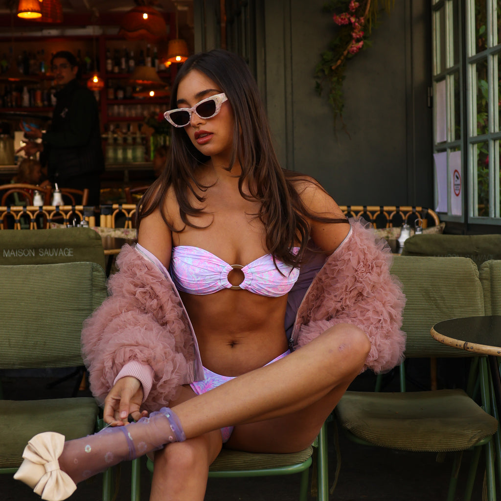 Strapless Bandeau Bikini Top - Lilac Love