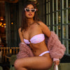 Strapless Bandeau Bikini Top - Lilac Love