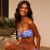 Strapless Bandeau Bikini Top - Ocean Colada