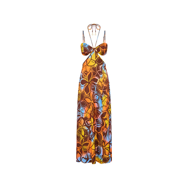 orange halter neck dress Bebe Women's Halter Bandage Dress main image 0