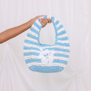 Straw Mini Bag - Tropic Blues