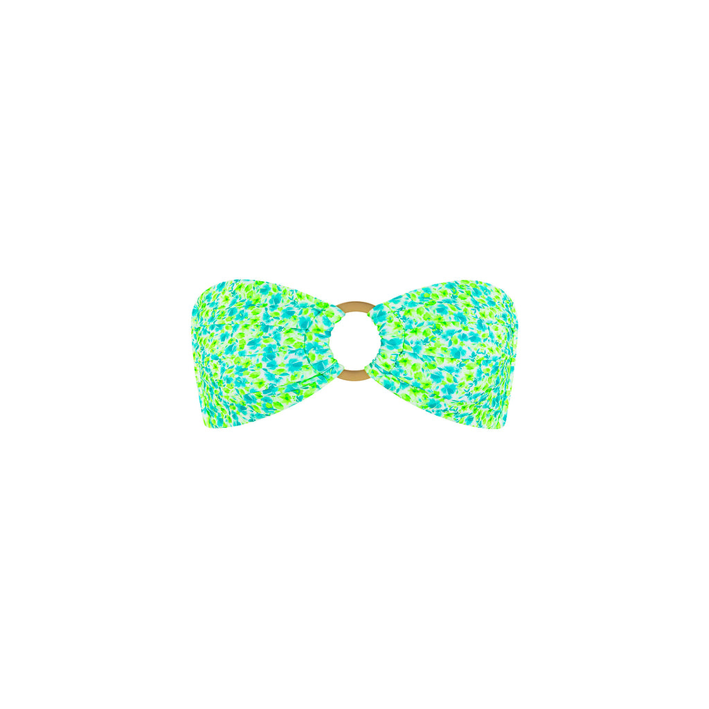 Strapless Bandeau Bikini Top - Apple Blossom