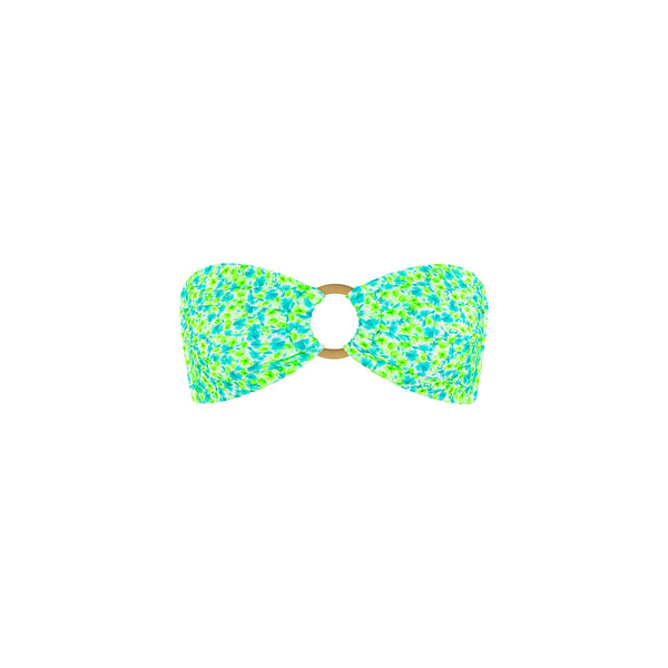 Strapless Bandeau Bikini Top - Apple Blossom