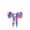 Strapless Bandeau Bikini Top - Electric Palms