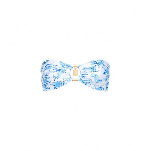 Strapless Bandeau Bikini Top - Vintage Paradise