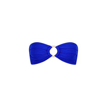 Strapless Bandeau Bikini Top - Blue Lagoon