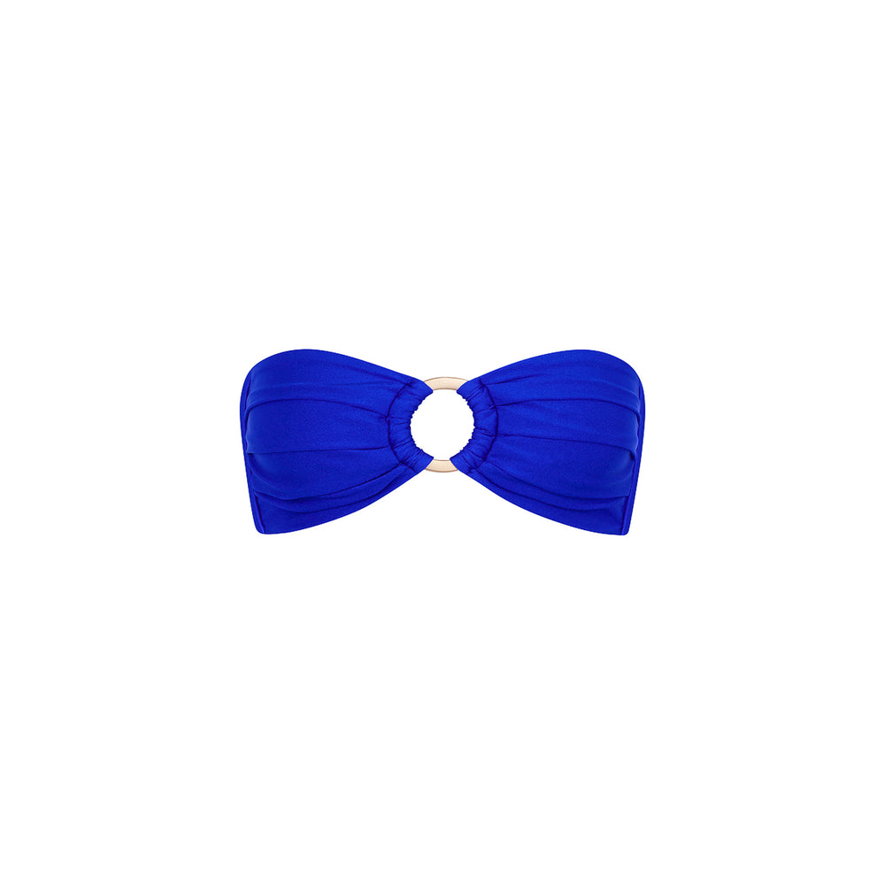 Strapless Bandeau Bikini Top - Blue Lagoon