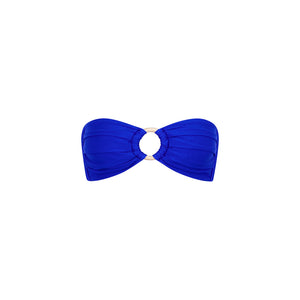 Strapless Bandeau Bikini Top - Blue Lagoon