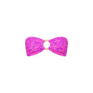 Strapless Bandeau Bikini Top - Bubble Berry