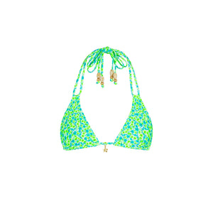Halter Bralette Bikini Top - Apple Blossom