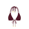 Halter Bralette Bikini Top - Sangria