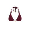 Halter Bralette Bikini Top - Sangria