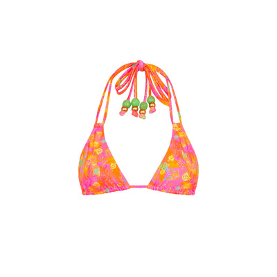 Halter Bralette Bikini Top - Vintage Paradise