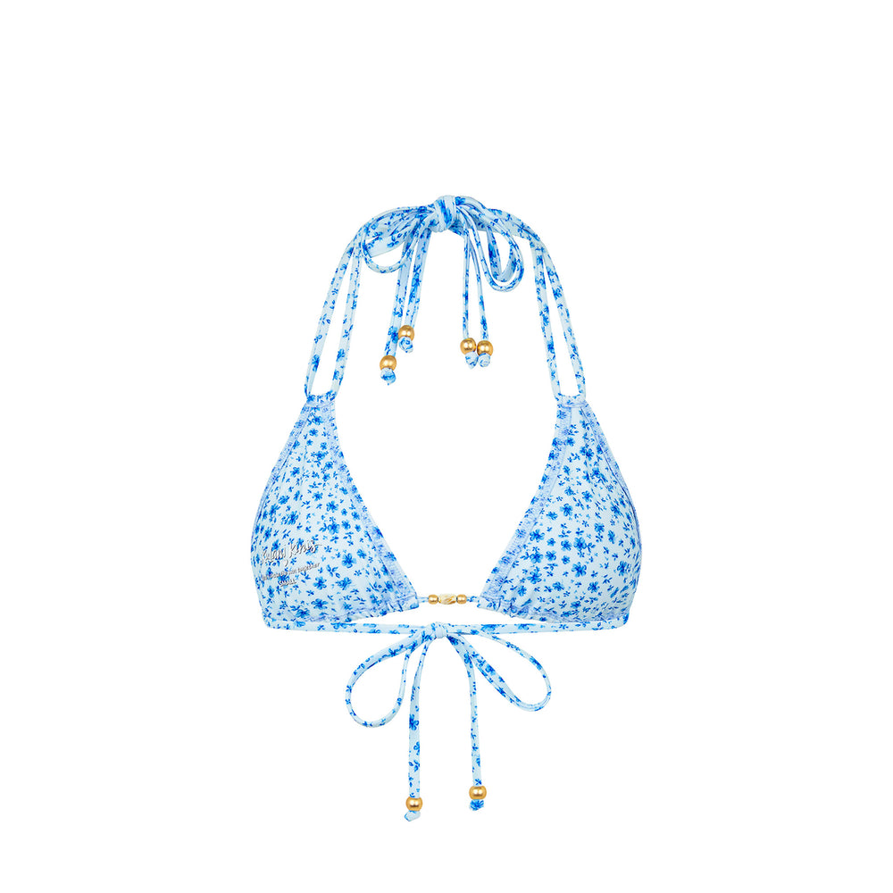 Halter Bralette Bikini Top - Dream Flower