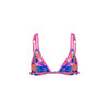 Twin Strap Bralette Bikini Top - Electric Palms